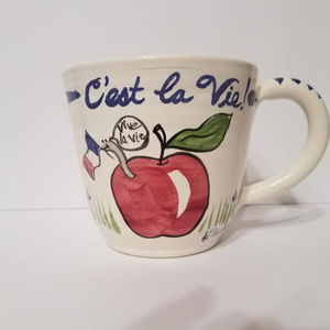 La Madeleine C’est la Vie! Large Handpainted Mug